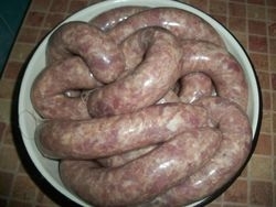 Домашняя колбаска из свинины