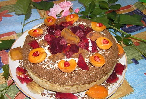 Рецепт торта «Фруктовый вулкан»