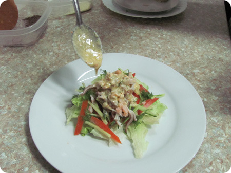 Салат из морепродуктов - вкусный афродизиак.