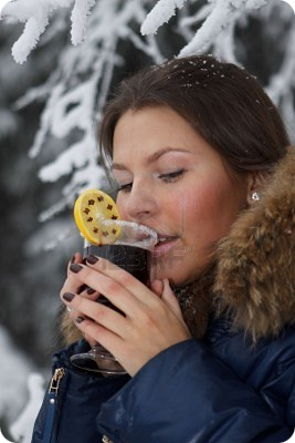 Лучшая пища зимой - сальце, винцо и витамин С
